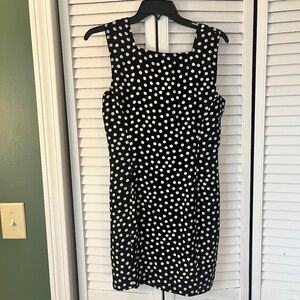 AUTHENTIC VINTAGE 90's Black Polka Dot Mini Dress